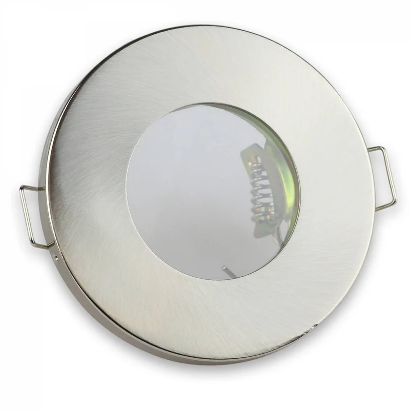 Einbaurahmen GU10 MR16 IP44 rund Badezimmer Gehäuse Sauna Spot LED Halogen