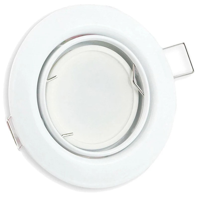 LED Einbaustrahler GU10 230 Volt 1-9 Watt rund eckig Einbauspot 75mm Lochmaß
