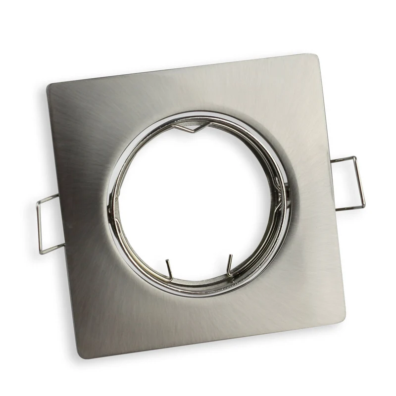 LED Einbaustrahler GU10 230 Volt 1-9 Watt rund eckig Einbauspot 75mm Lochmaß