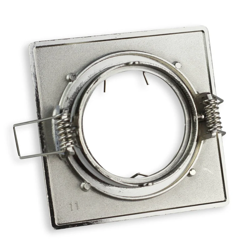 LED Einbaustrahler GU10 230 Volt 1-9 Watt rund eckig Einbauspot 75mm Lochmaß