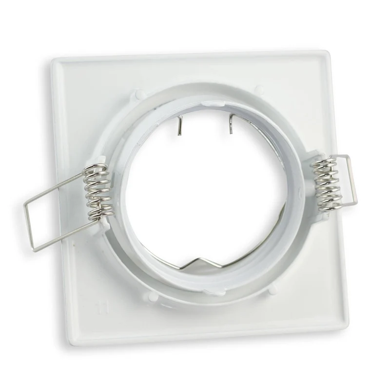 LED Einbaustrahler GU10 230 Volt 1-9 Watt rund eckig Einbauspot 75mm Lochmaß