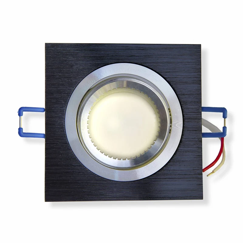 LED Einbaustrahler GU10 230V 1-9W rund eckig Spot 70mm Bohrloch Einbauleuchte
