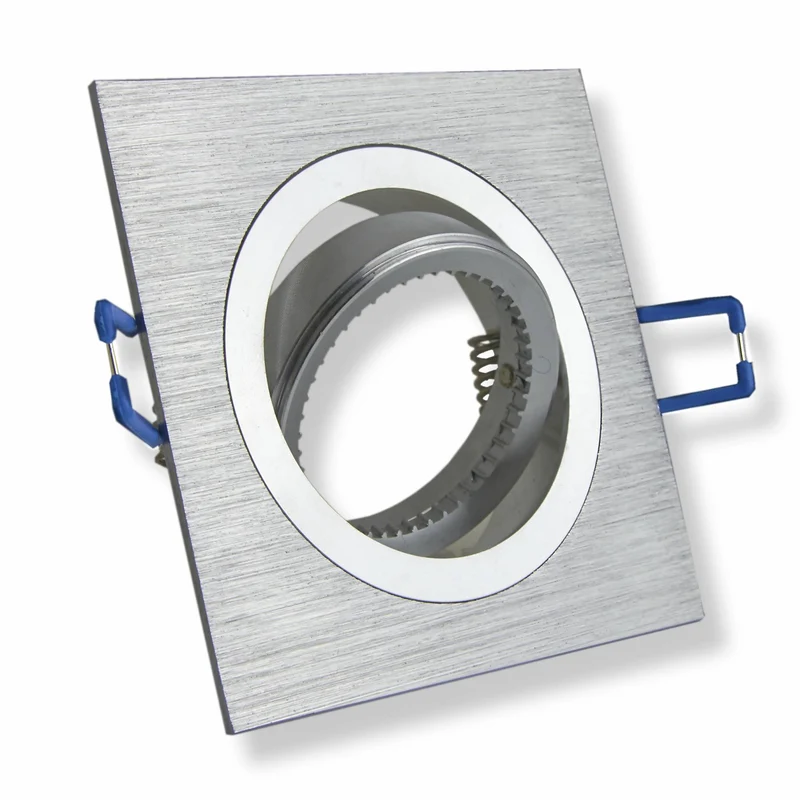 LED Einbaustrahler GU10 230V 1-9W rund eckig Spot 70mm Bohrloch Einbauleuchte