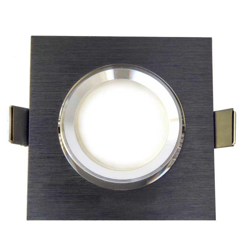 LED Einbaustrahler GU10 230 Volt 1-9W rund eckig Einbauspot 70mm Bohrloch