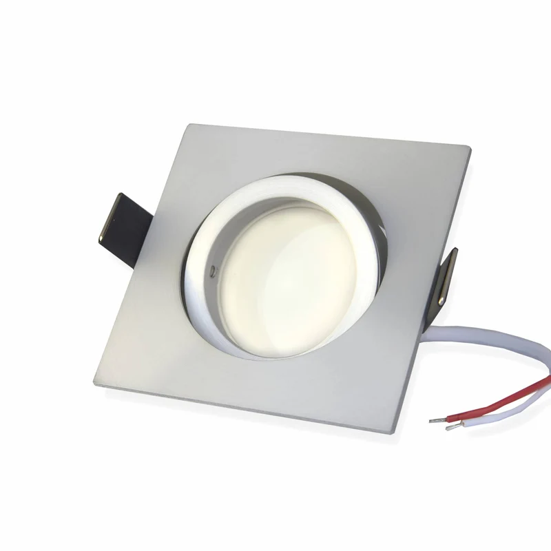 LED Einbaustrahler GU10 230 Volt 1-9W rund eckig Einbauspot 70mm Bohrloch