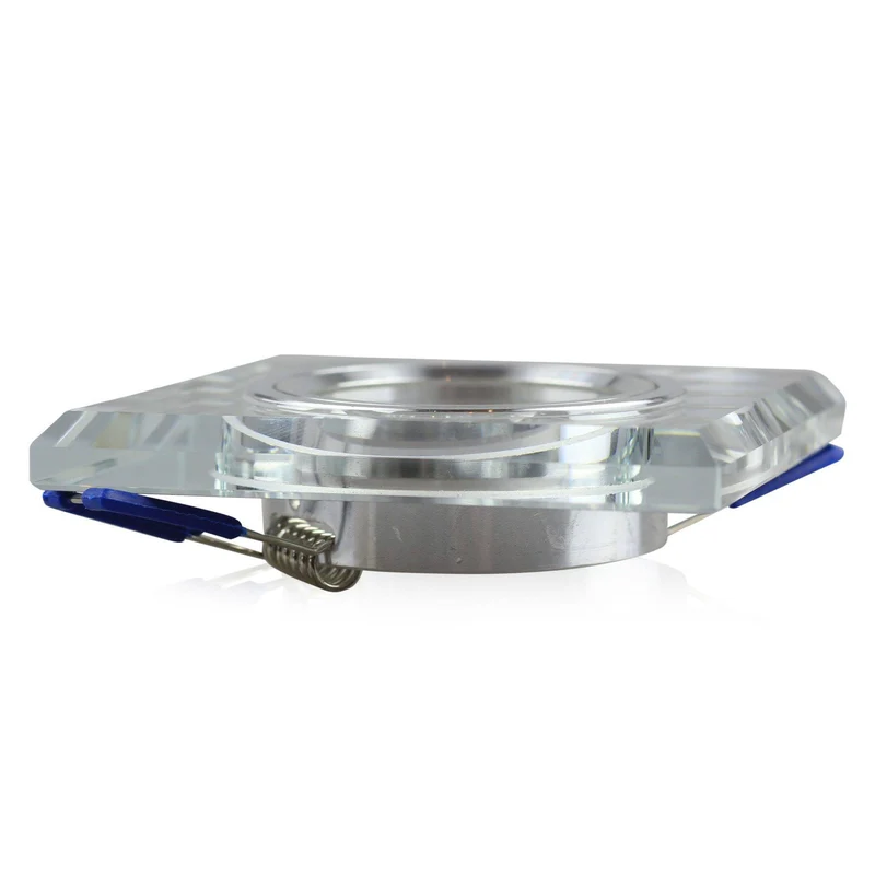 Einbaurahmen GU10 MR16 Glas Rahmen Einbaustrahler 75mm Einbau-Spot LED Halogen