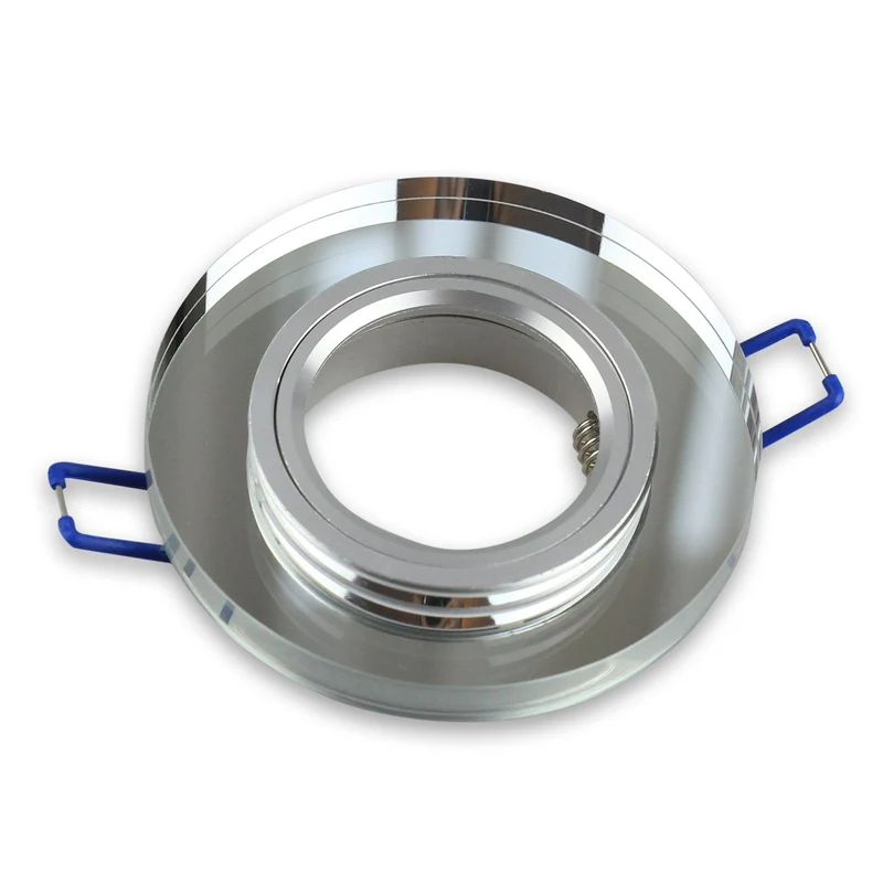 Einbaurahmen GU10 MR16 Glas Rahmen Einbaustrahler 75mm Einbau-Spot LED Halogen