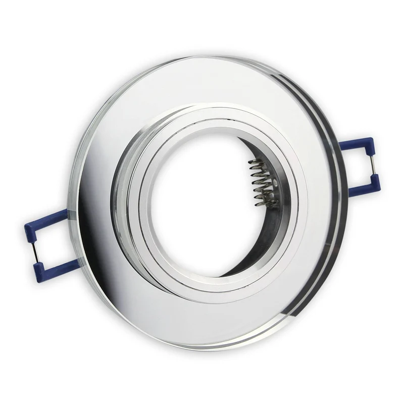 Einbaurahmen GU10 MR16 Glas Rahmen Einbaustrahler 75mm Einbau-Spot LED Halogen
