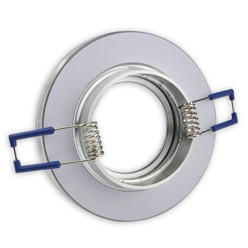 Einbaurahmen GU10 MR16 Glas Rahmen Einbaustrahler 75mm Einbau-Spot LED Halogen