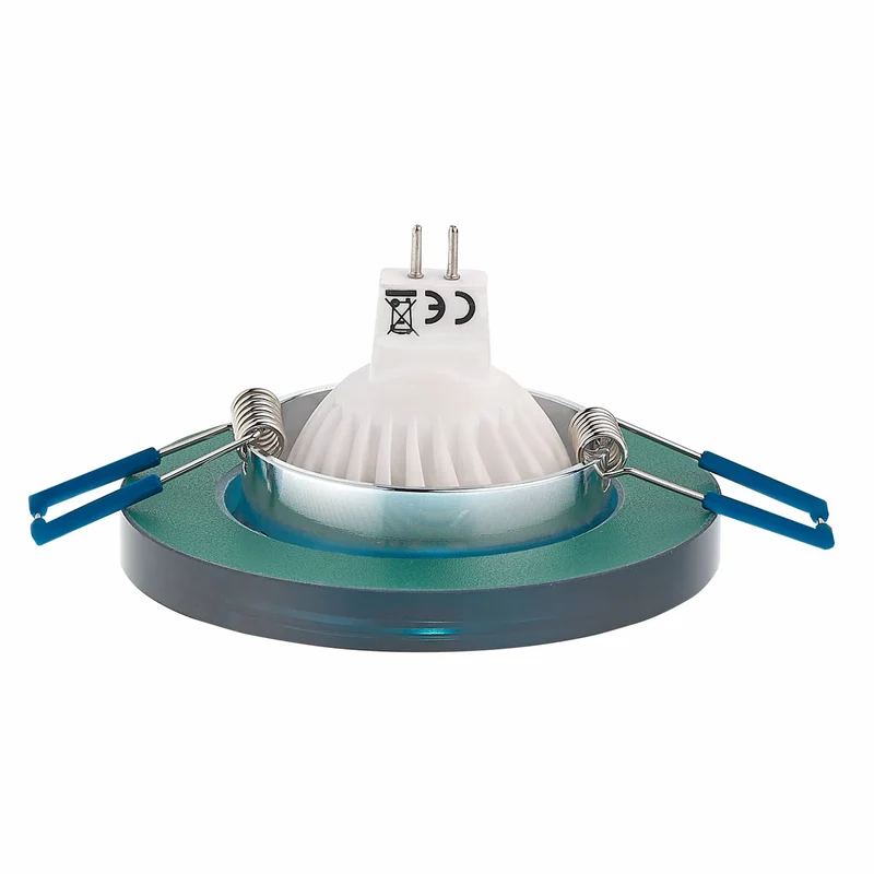 Einbaurahmen GU10 MR16 Glas Rahmen Einbaustrahler 75mm Einbau-Spot LED Halogen