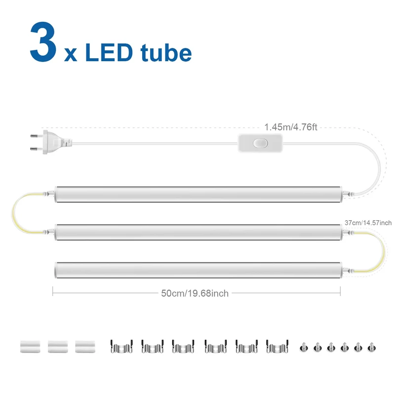 Moderne LED T5 Wandleuchte für Schlafzimmer und Homeoffice