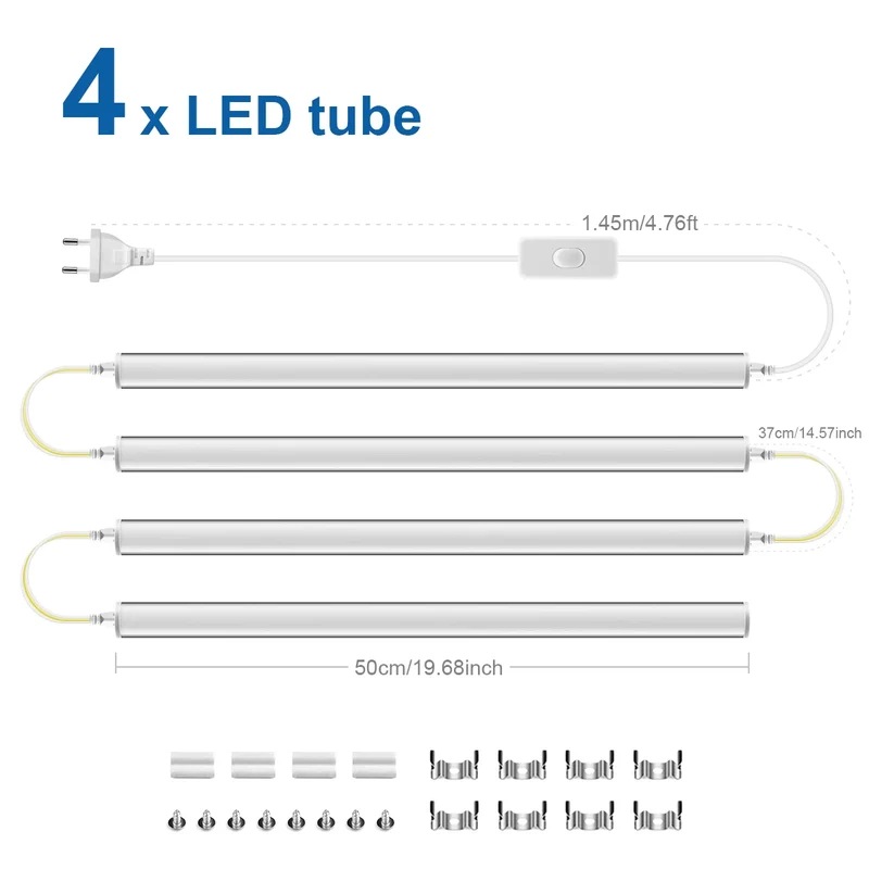 Moderne LED T5 Wandleuchte für Schlafzimmer und Homeoffice