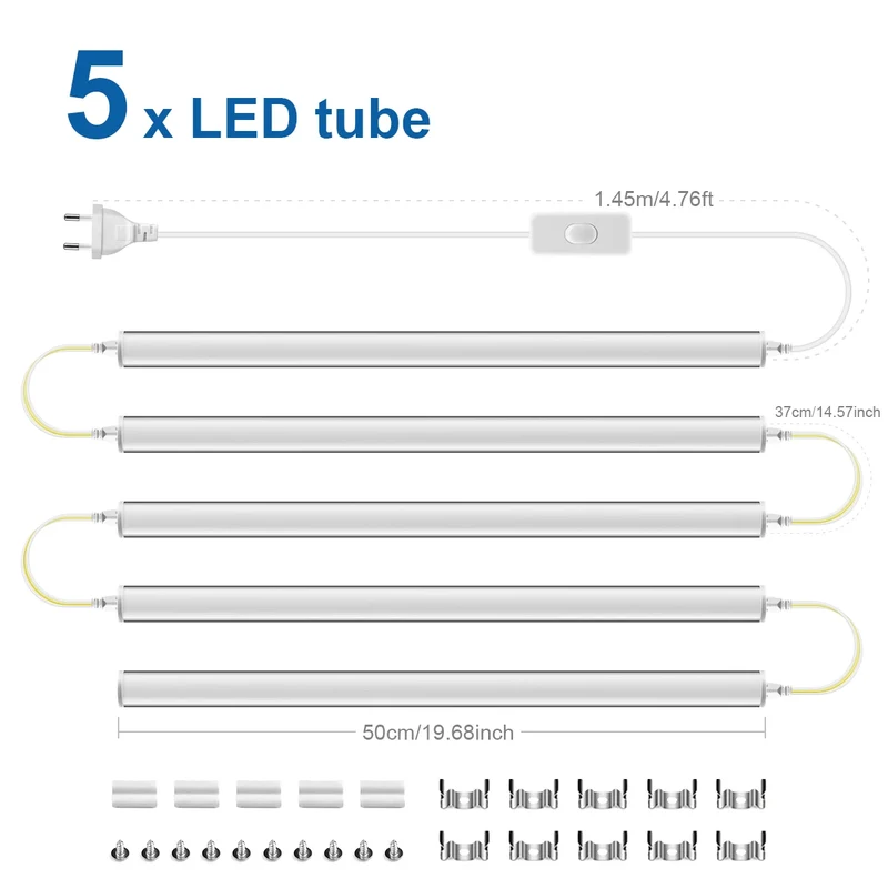 Moderne LED T5 Wandleuchte für Schlafzimmer und Homeoffice