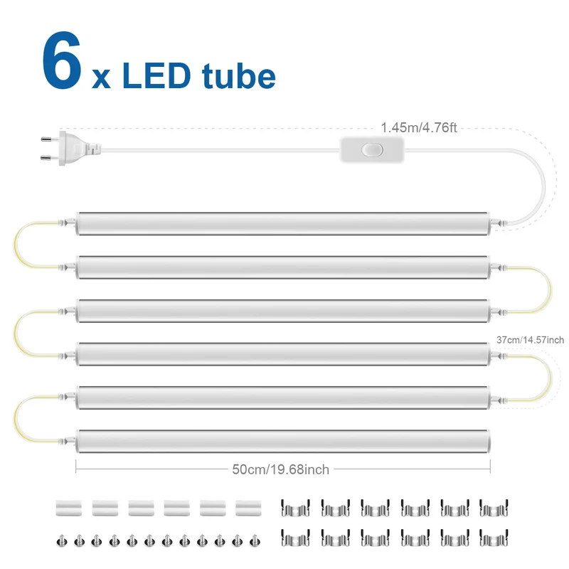 Moderne LED T5 Wandleuchte für Schlafzimmer und Homeoffice