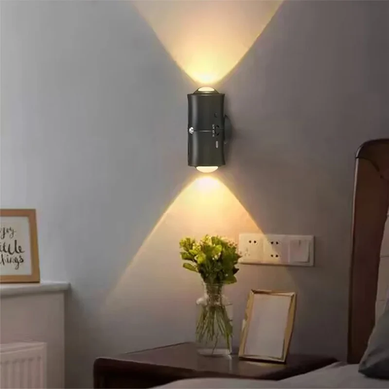 Wiederaufladbare Bewegungsmelder Wandleuchte für Schlafzimmer und Treppenhaus
