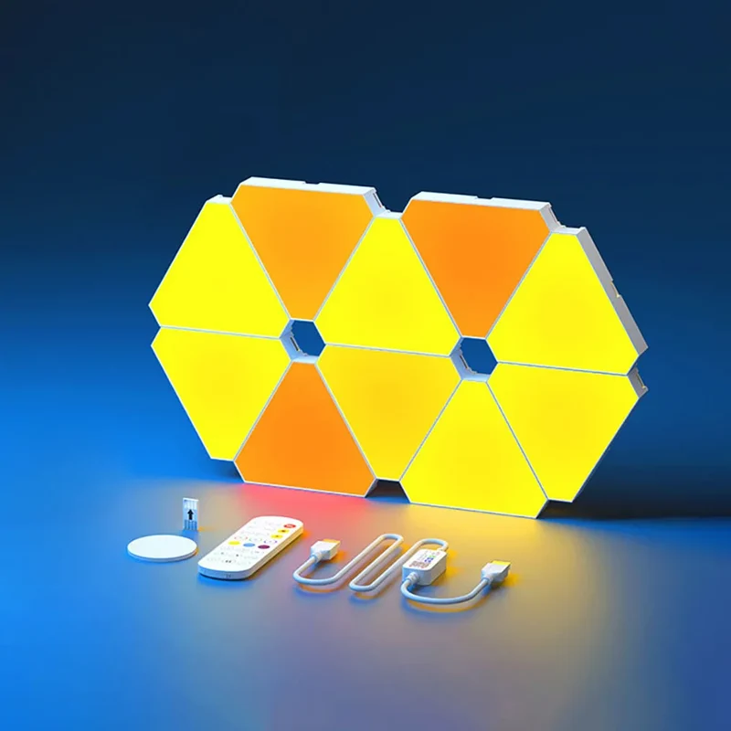 Geometrische Smart RGB Wandleuchte für modernes Büro und Schlafzimmer
