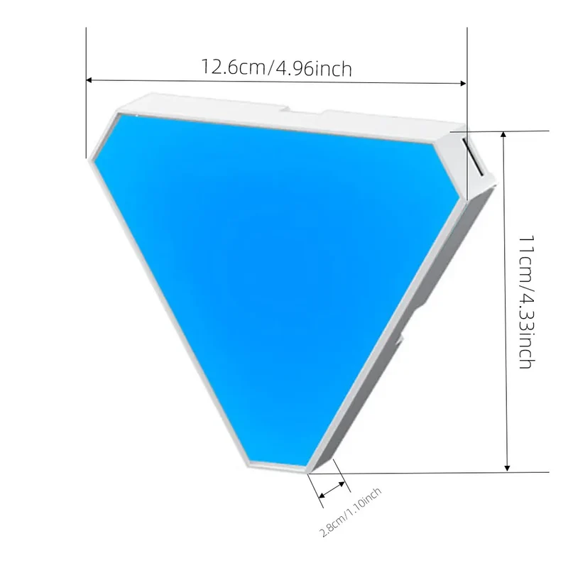 Geometrische Smart RGB Wandleuchte für modernes Büro und Schlafzimmer
