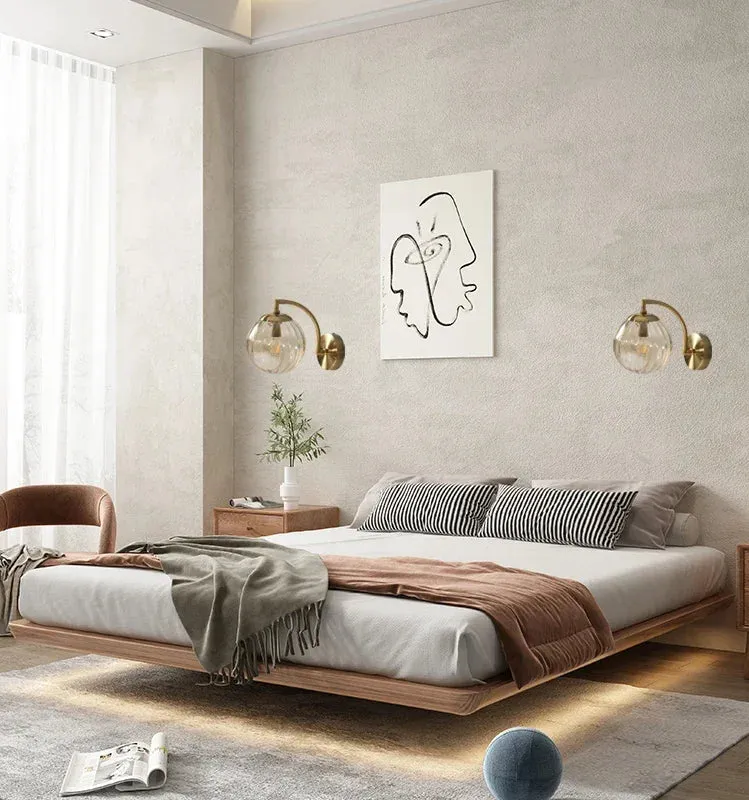Moderne LED Farbglas Wandleuchte für Wohnzimmer und Schlafzimmer