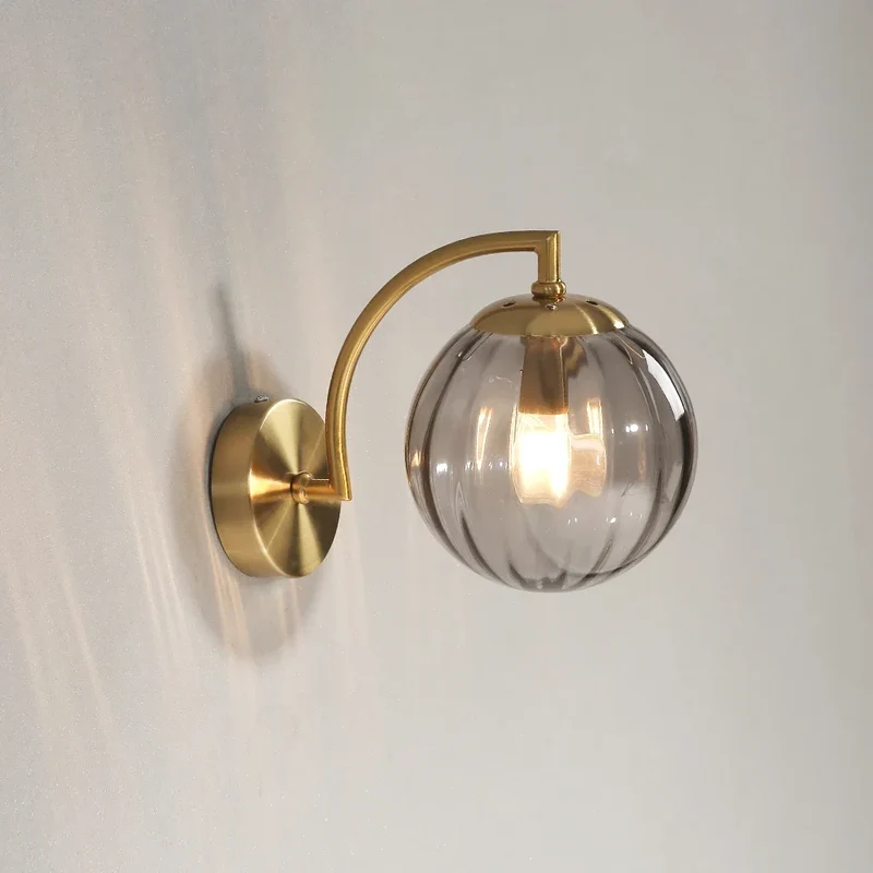 Moderne LED Farbglas Wandleuchte für Wohnzimmer und Schlafzimmer