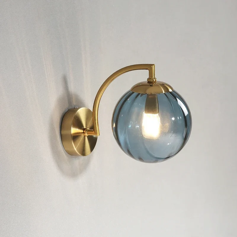 Moderne LED Farbglas Wandleuchte für Wohnzimmer und Schlafzimmer