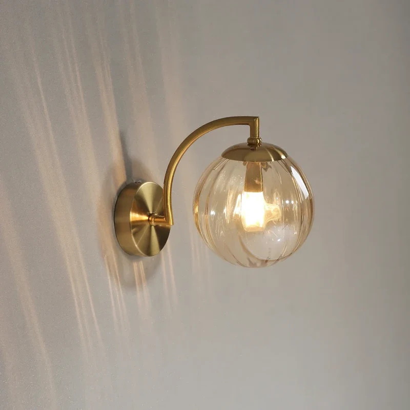 Moderne LED Farbglas Wandleuchte für Wohnzimmer und Schlafzimmer