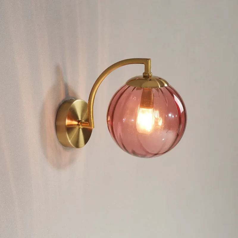 Moderne LED Farbglas Wandleuchte für Wohnzimmer und Schlafzimmer