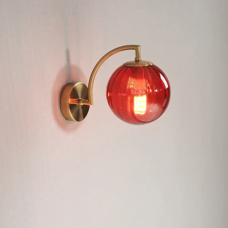 Moderne LED Farbglas Wandleuchte für Wohnzimmer und Schlafzimmer