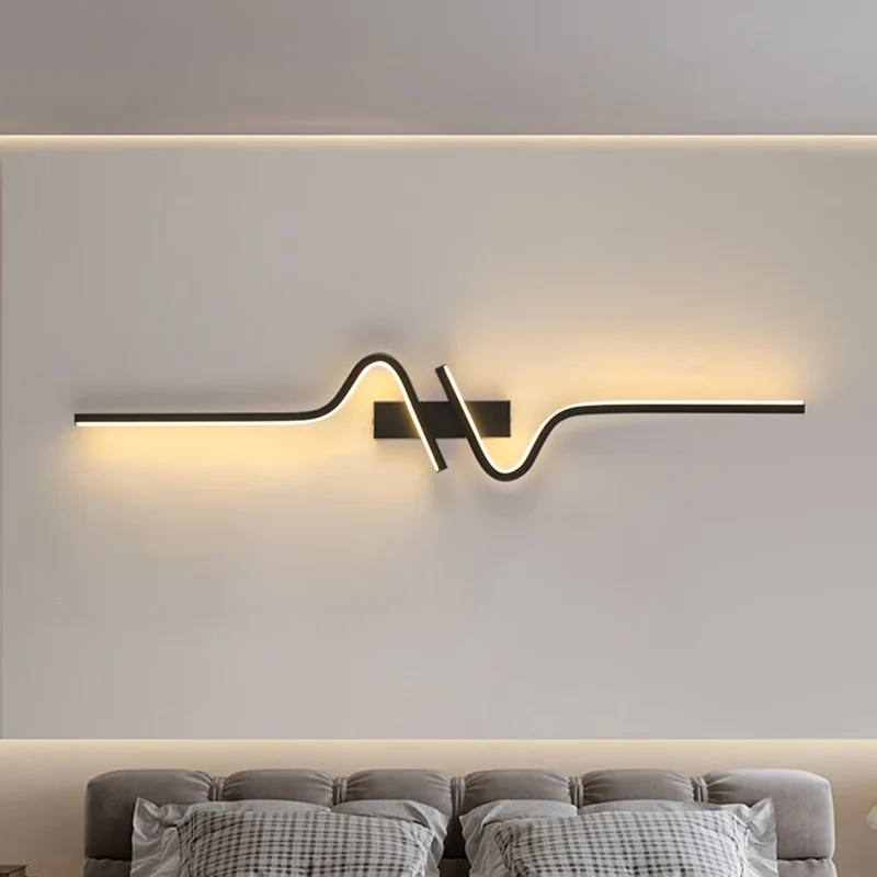 Moderne Minimalistische LED Wandleuchte für Schlafzimmer und Wohnzimmer