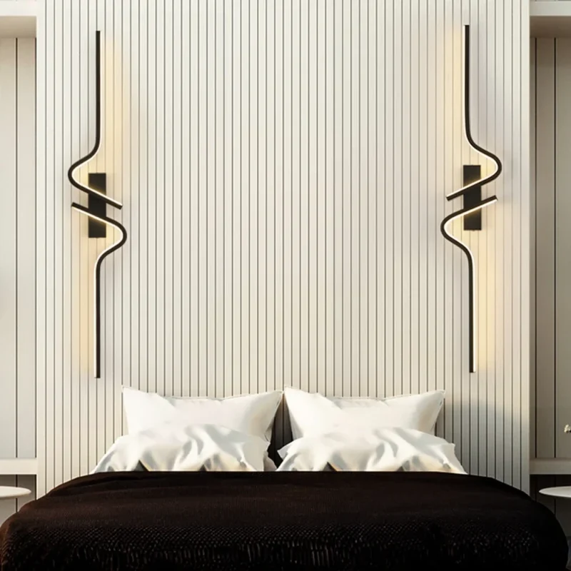 Moderne Minimalistische LED Wandleuchte für Schlafzimmer und Wohnzimmer