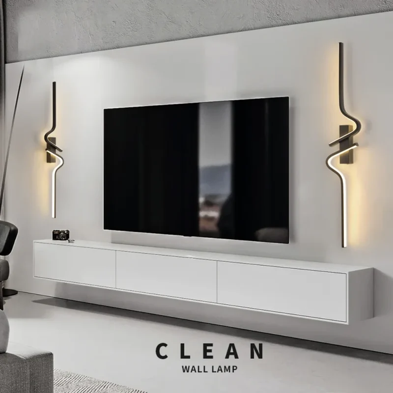 Moderne Minimalistische LED Wandleuchte für Schlafzimmer und Wohnzimmer