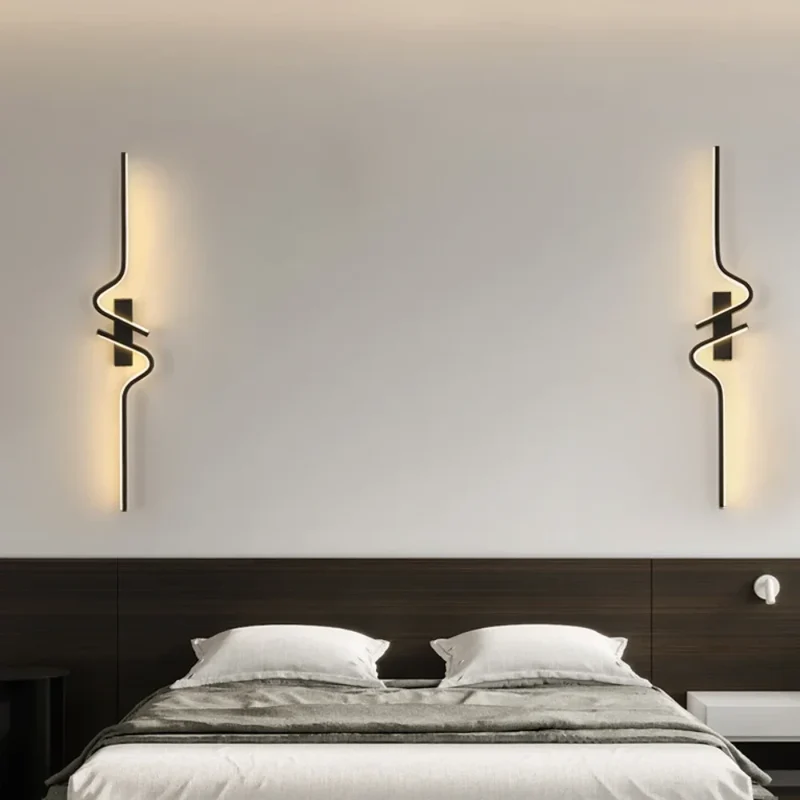 Moderne Minimalistische LED Wandleuchte für Schlafzimmer und Wohnzimmer