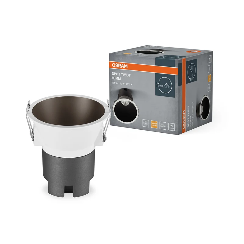OSRAM SPOT TWIST Ø 93mm Downlight, sw, 10W, 800lm, 830 WT