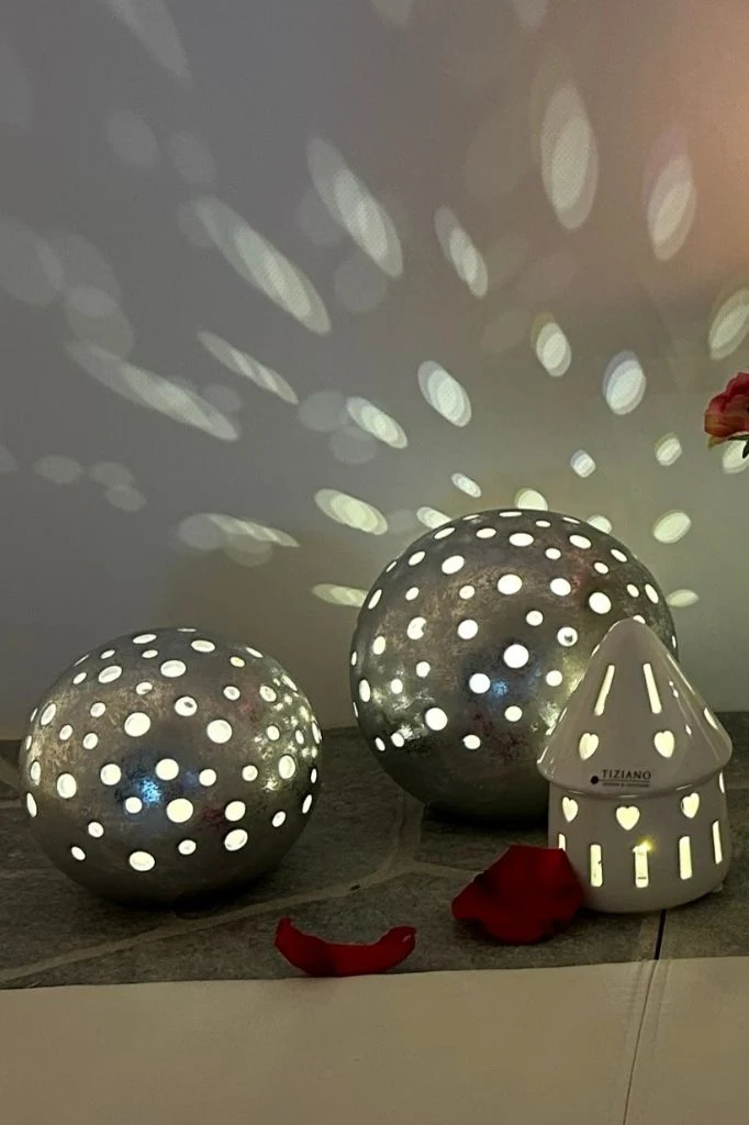 Lichtkugel Padova LED silber
