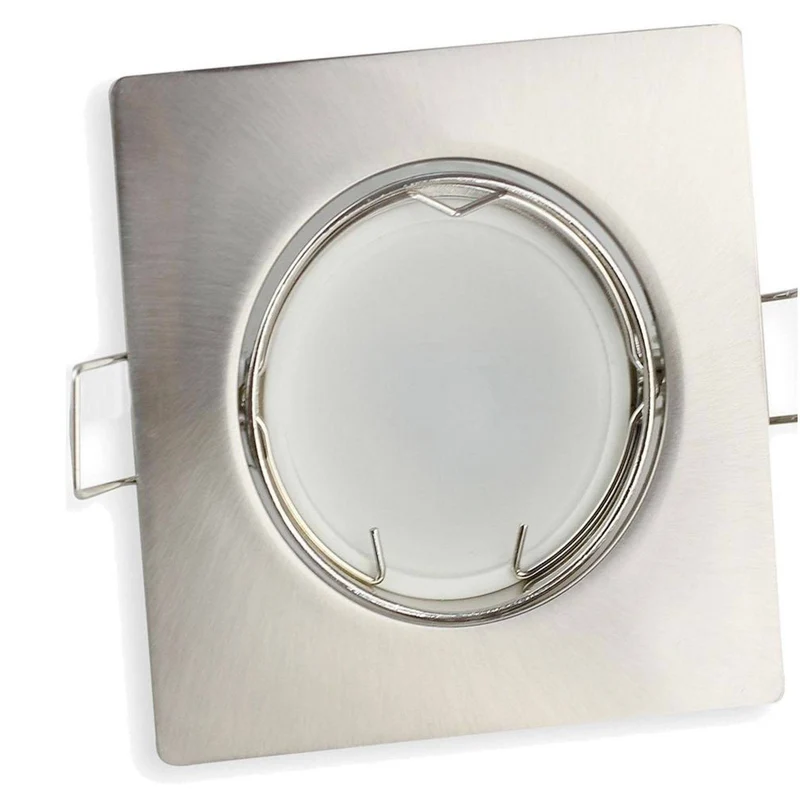 LED Einbaustrahler GU10 230 Volt 1-9 Watt rund eckig Einbauspot 60mm
