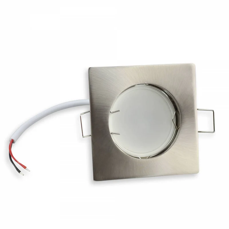 LED Einbaustrahler GU10 230 Volt 1-9 Watt rund eckig Einbauspot 60mm