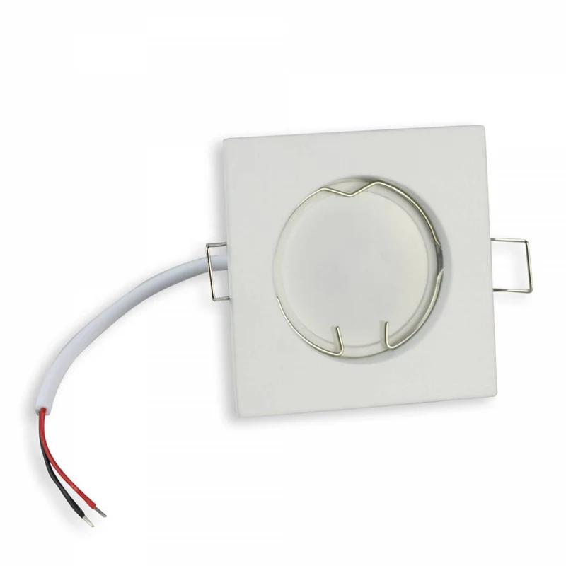 LED Einbaustrahler GU10 230 Volt 1-9 Watt rund eckig Einbauspot 60mm