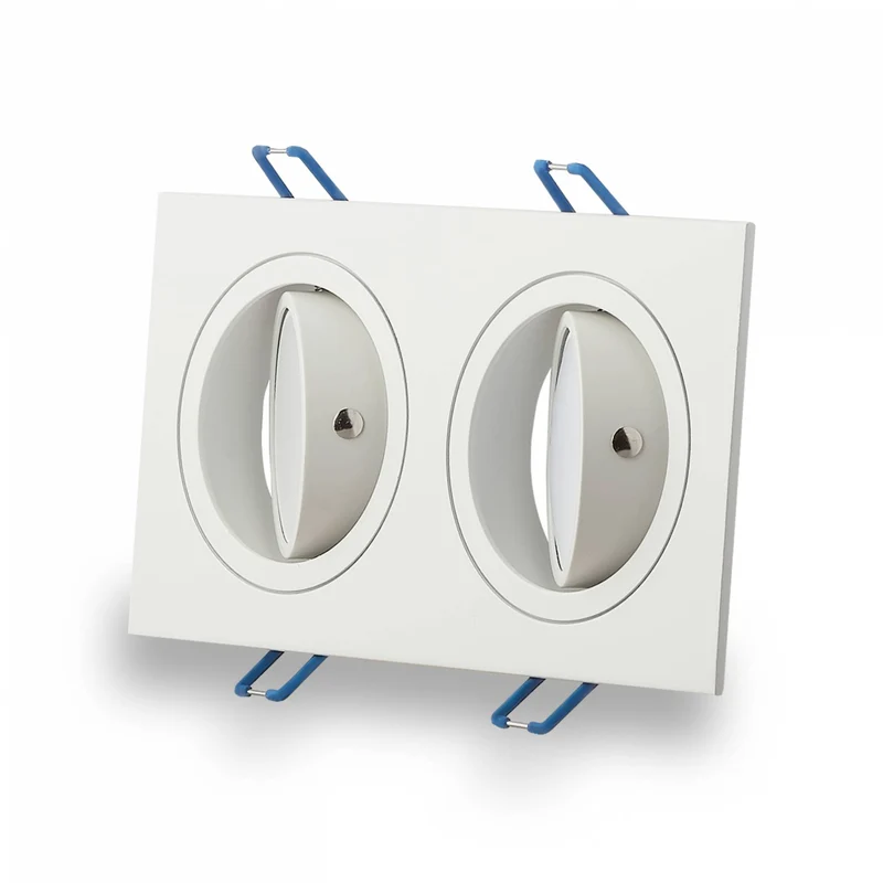 LED Einbaustrahler flach eckig 3W 5W 6,5W Einbaurahmen Deckenspot 230V dimmbar
