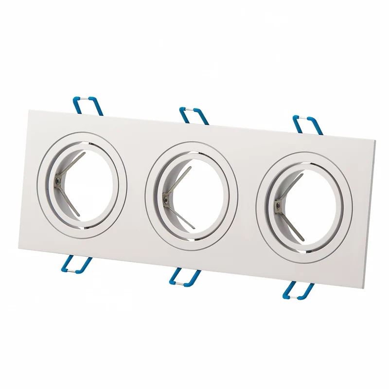LED Einbaustrahler flach eckig 3W 5W 6,5W Einbaurahmen Deckenspot 230V dimmbar