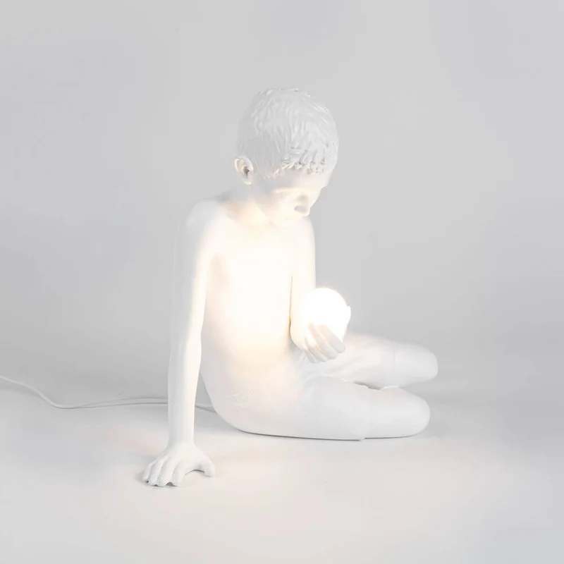 Seletti Innerflow Mini LED-Dekoleuchte Junge Harz