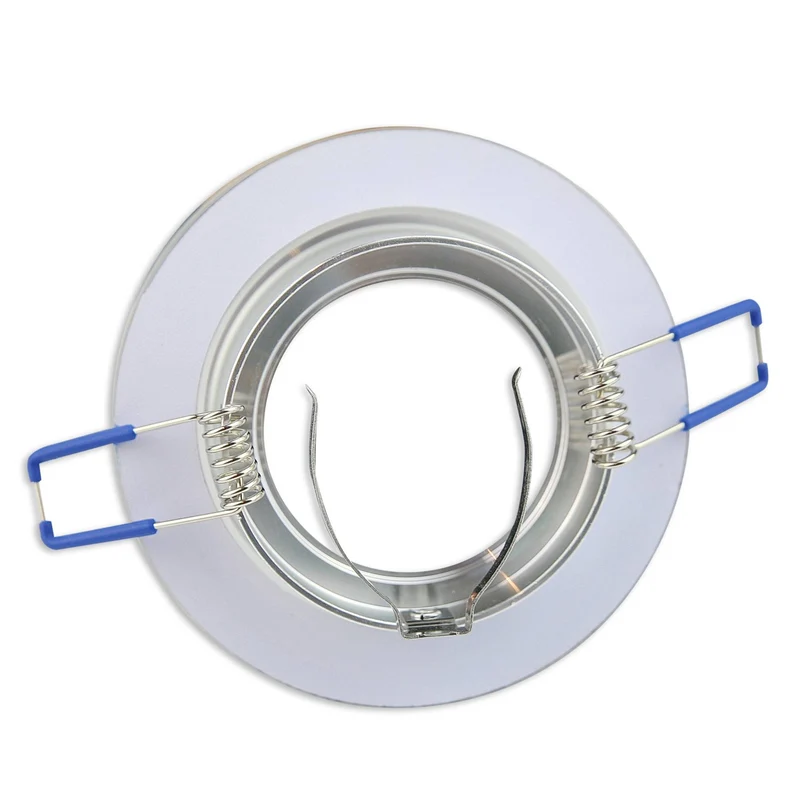 LED Einbaustrahler eckig rund aus Glas 1-9W weiß oder schwarz matt GU10 230V