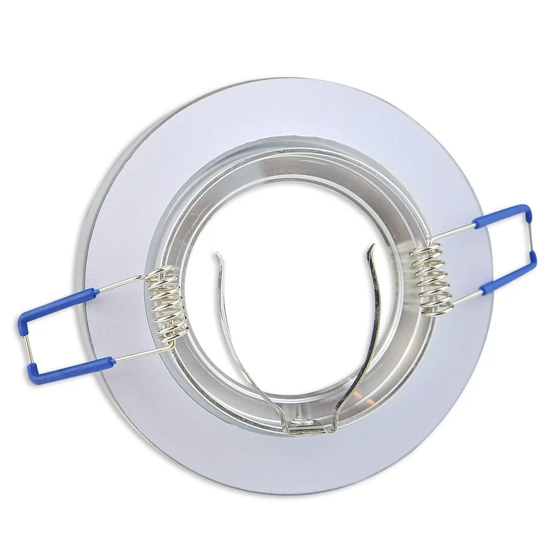 LED Einbaustrahler eckig rund aus Glas 1-9W weiß oder schwarz matt GU10 230V