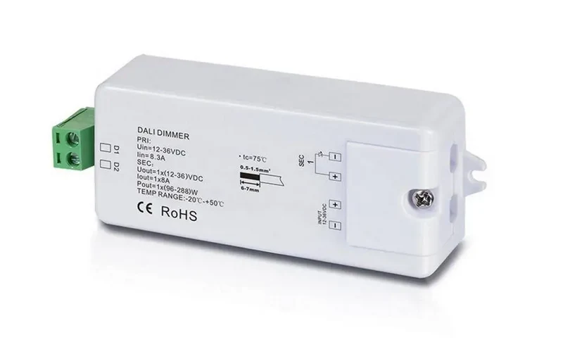 LED Steuergerät DALI 12-36V,1Kanal 8A