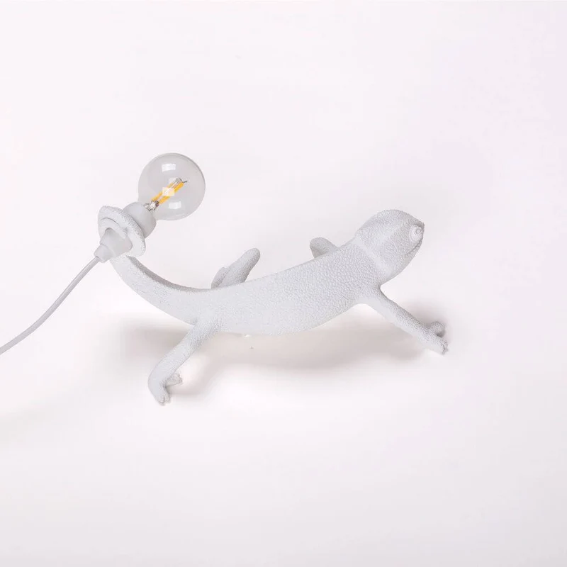 Seletti Chameleon Still LED-Tischleuchte USB Weiß