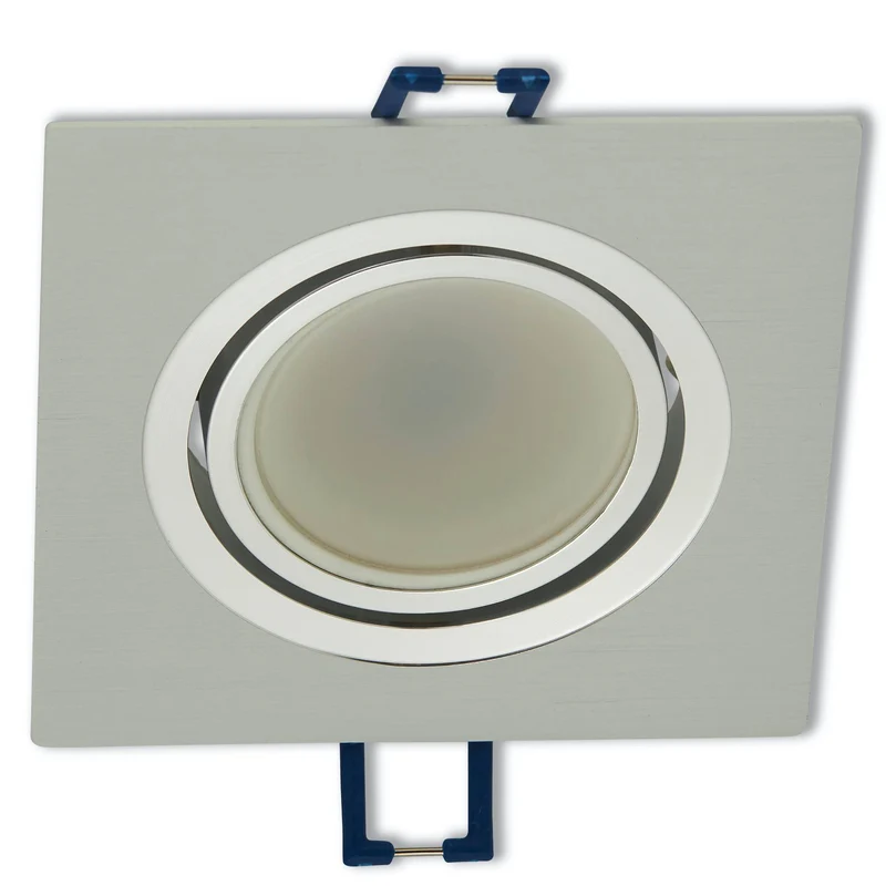 LED Einbaustrahler eckig weiß 1-9W Deckenspot Leuchte GU10 Spot 230V 75-80mm