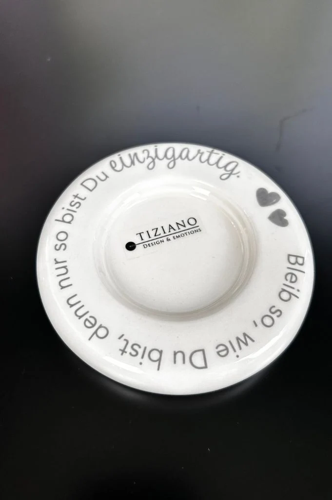 Dekolicht Lumina 10cm mit Schrift Bleib so...+Visco