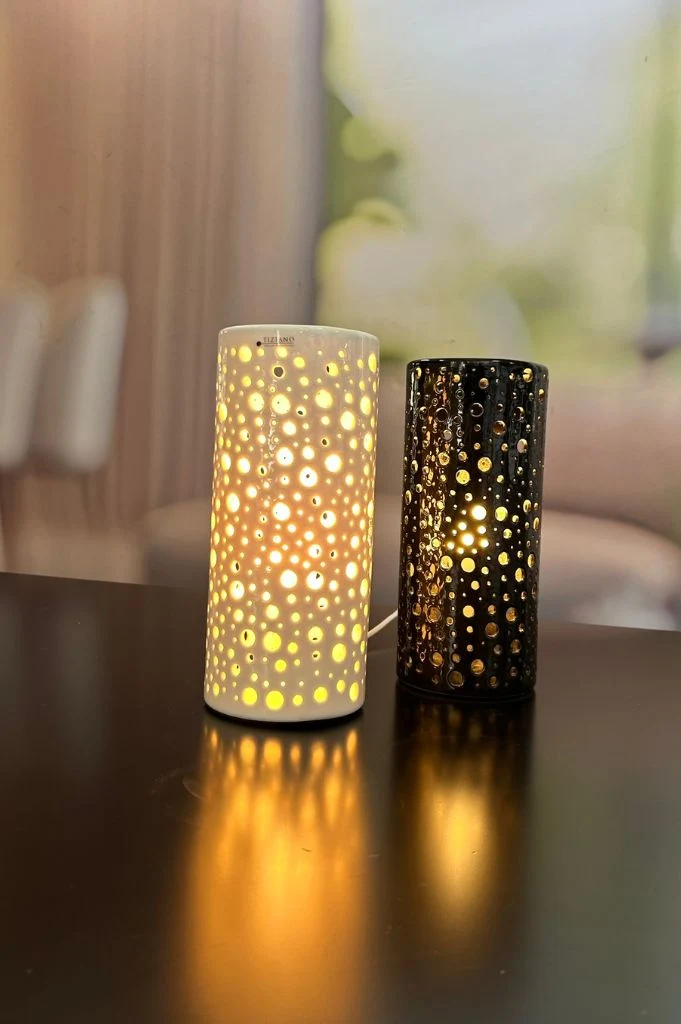 Lampe Salvati weiß-creme