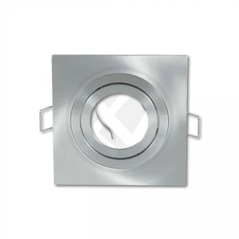 Einbaurahmen GU10 MR16 schwenkbar eckig Gehäuse Einbaustrahler Ø75-82mm Bohrloch Spot LED Halogen