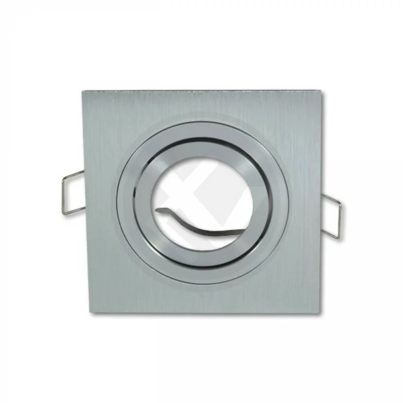 Einbaurahmen GU10 MR16 schwenkbar eckig Gehäuse Einbaustrahler Ø75-82mm Bohrloch Spot LED Halogen