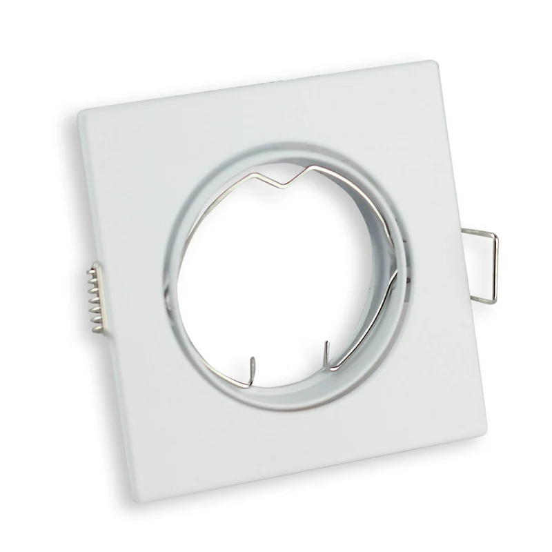 LED Einbaustrahler MR16 12V 5-7 Watt eckig Einbauspot 75mm Bohrloch