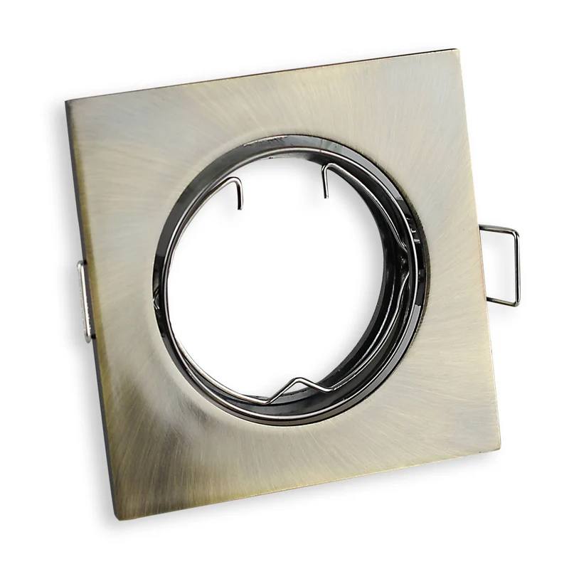 LED Einbaustrahler MR16 12V 5-7 Watt eckig Einbauspot 75mm Bohrloch
